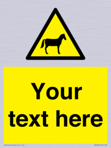 Custom warning horses